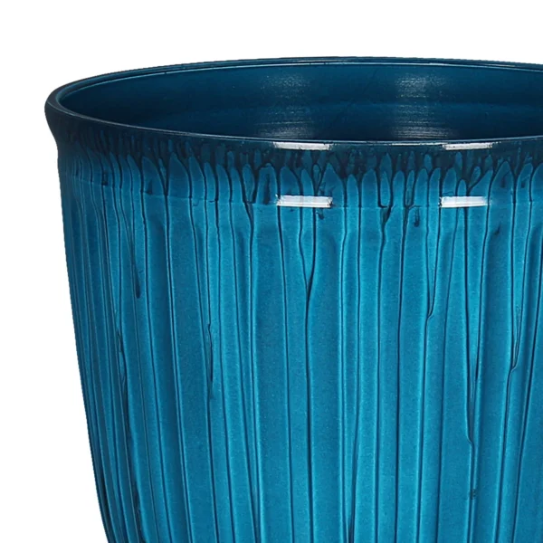 Gardens Kamala Light Blue Resin Planter, 10.7in x 10.7in x 9.69in - Image 4